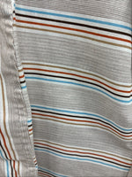 New Men’s Tem Tex Brown Stripe Long Sleeve Pearl Snap 16.5 X 33 Large V-24