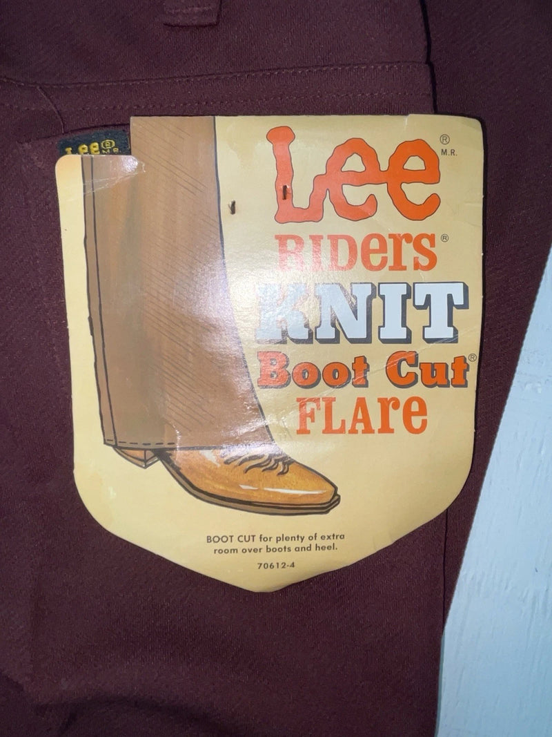 New Vintage Red Lee Polyester Pants #2004061 ZZ-11