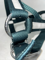 New Tough 1 Green White Nylon Deluxe Draft Halter #50-9575 W-36