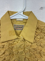 New Kids Karman Yellow Designed Long Sleeve Pearl Snap Size 10 YY-66