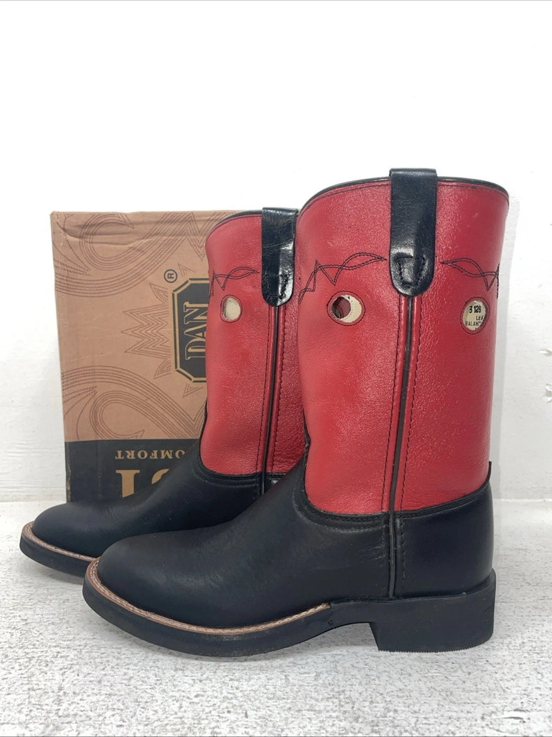 New Youth Red Dan Post Cowboy Boots. C 3126 5. 2-120