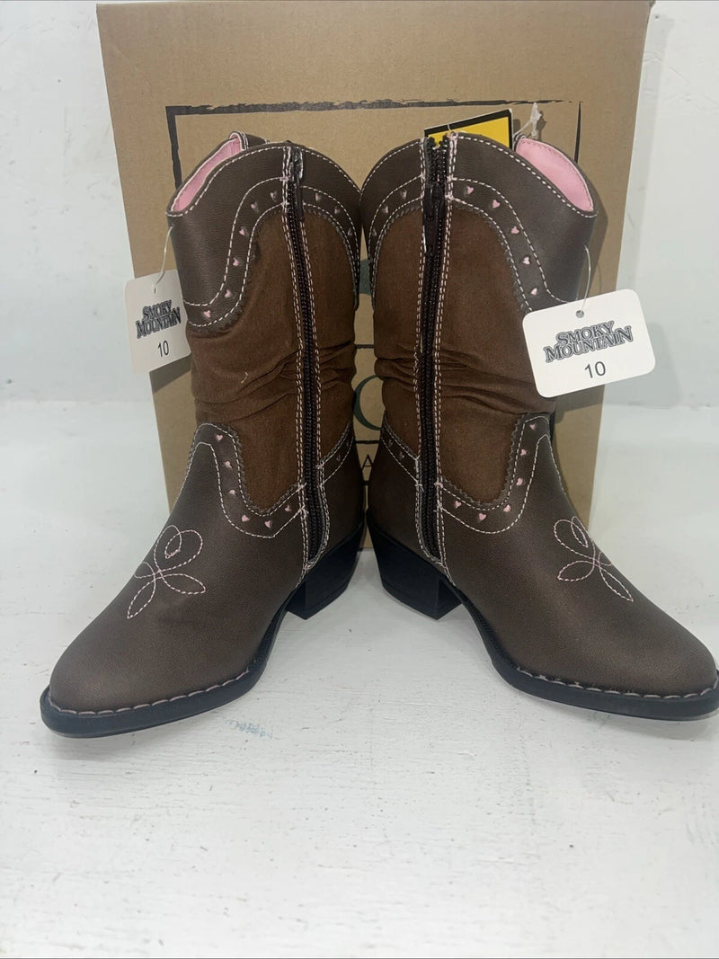New Children’s Brown Smoky Mountain Cowboy Boots. 1122C 10. 24-29