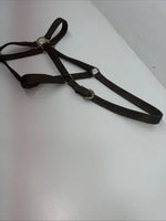 New Brown Nylon Full Horse Halter Gold Buckles NN-600