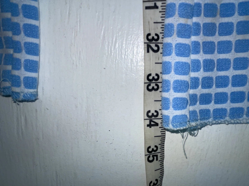 New Vintage Blue Checkered Lee Polyester Pants #2652644 VV-75