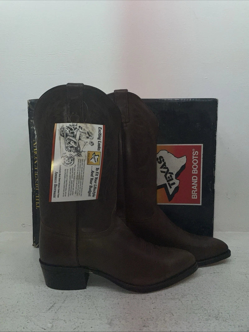 New Men’s Brown Texas Imperial Cowboy Boots. M 271 9 D. 3-43