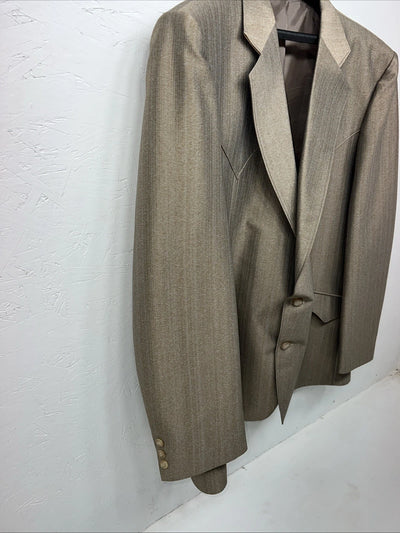 New Men’s Mesquite Brown Suit Jacket 50R #6487 Y-609