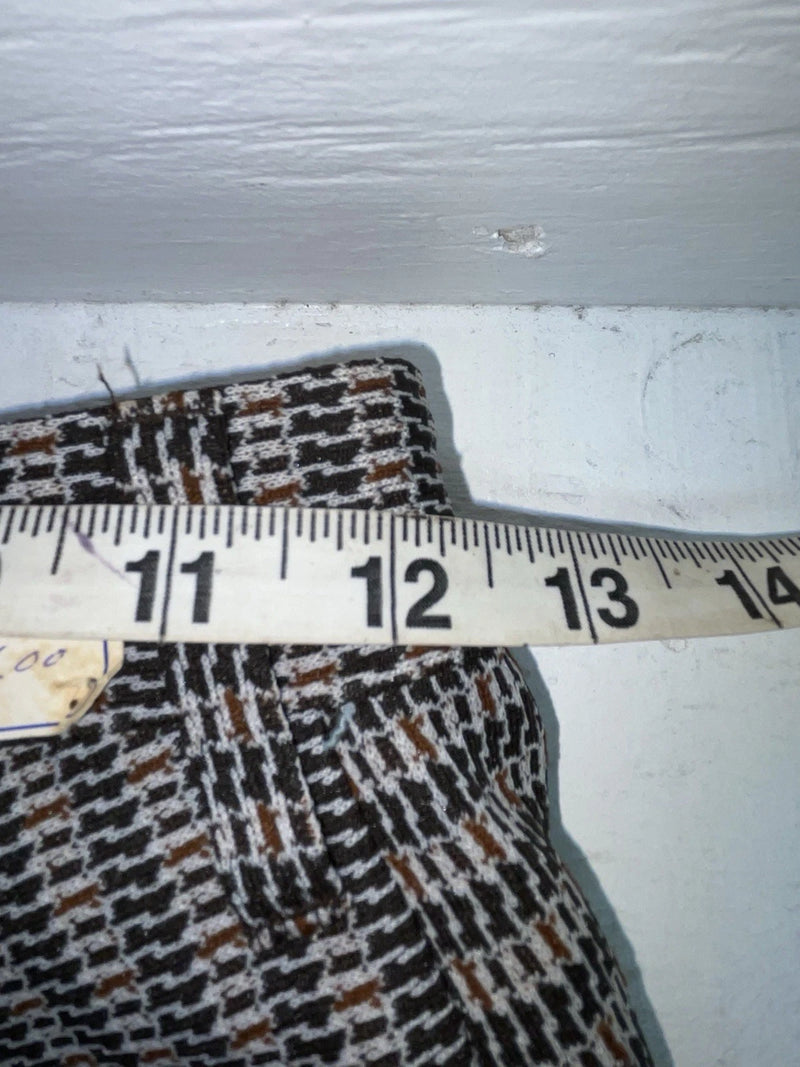 New Vintage Black Striped Panhandle Slim Polyester Pants #8076 OO-93