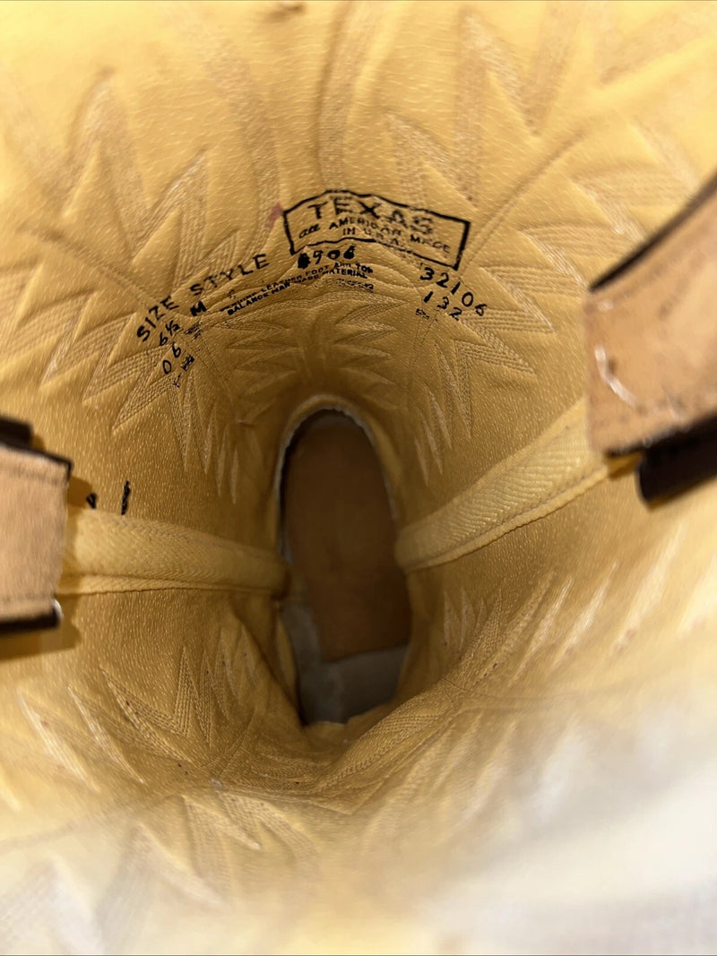 New Women’s Brown Texas Brand Cowboy Boots. 4906 6.5 6 1/2 M. 19-119