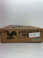 New Men’s Black Lace Up American West Cowboy Boots. 5991 9 D. 4-34