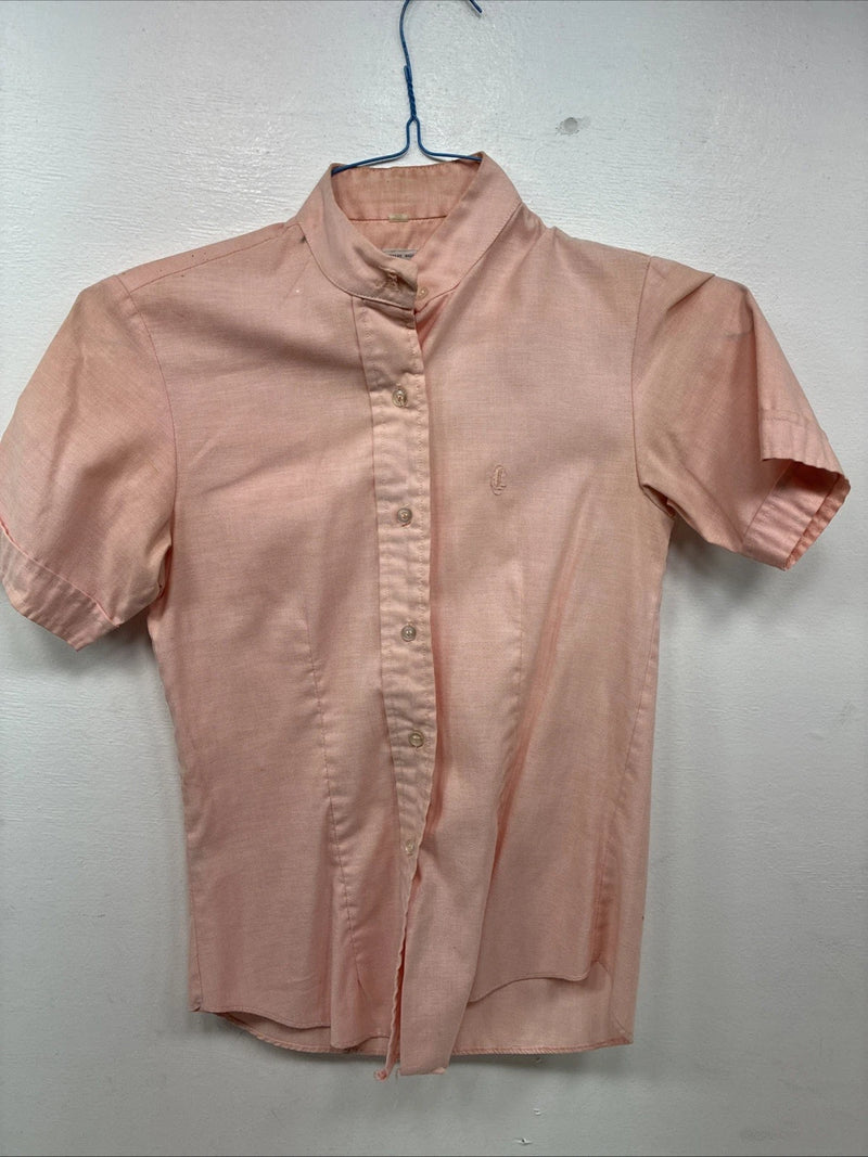 New Women’s Regency4 Pink Short Sleeve Button Up Size 30 YY-8