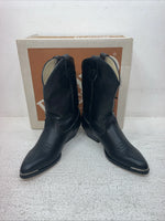 New Kids Black With Fringe Bronco Cowboy Boots. C 1870 1.5 1 1/2 D. 23-110