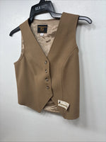 New Women’s Dickson Jenkins Tan Button Up Vest Size 30 TT-127