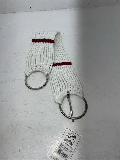 New Tough 1 White Red Mohair 27” Cinch #59-1227 Y-36