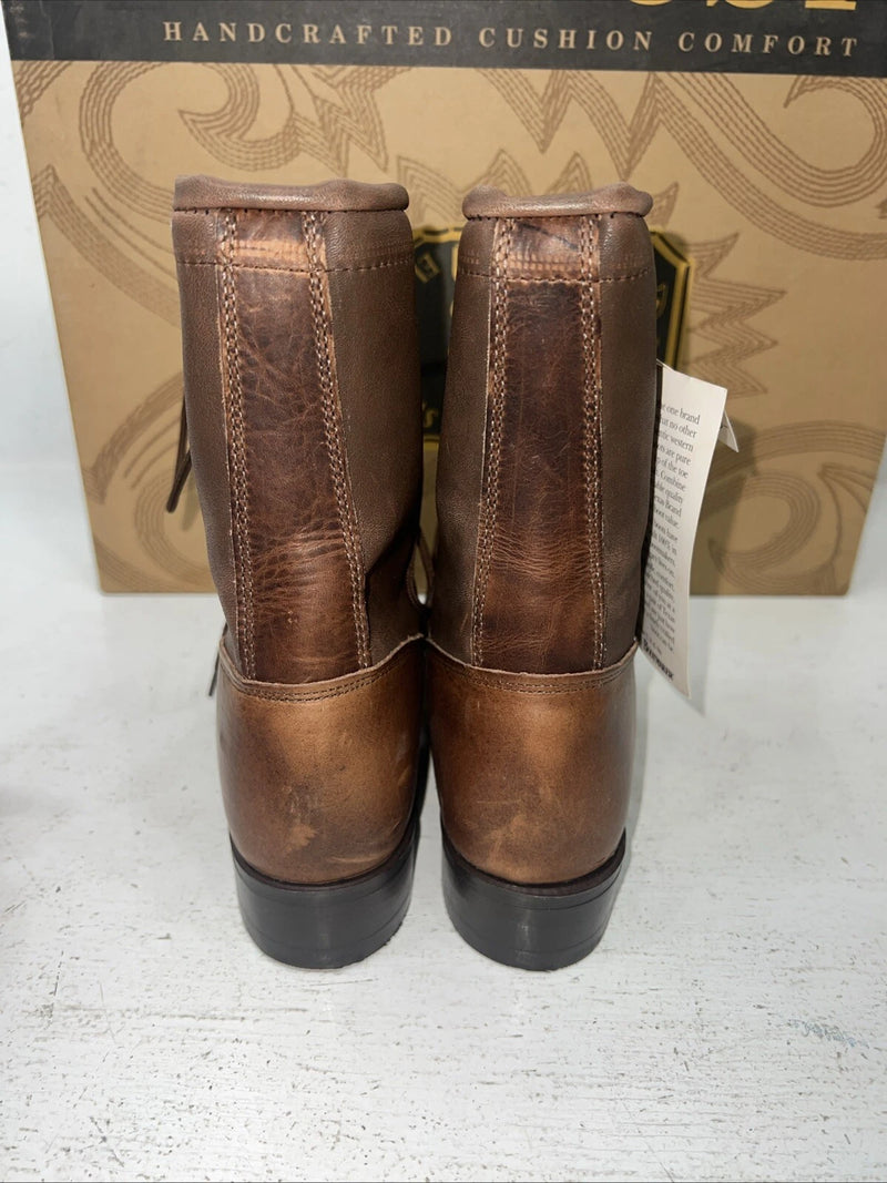 New Women’s Brown Lace Up Dan Post Cowboy Boots. 6.5 6 1/2 M. 19-52