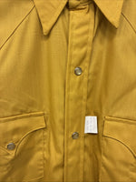 New Youths Tem Tex Yellow Long Sleeve Pearl Snap Size 18 DD-79