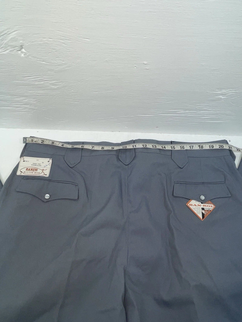 New Vintage Gray Ranch Polyester Pants #B1023 OO-13
