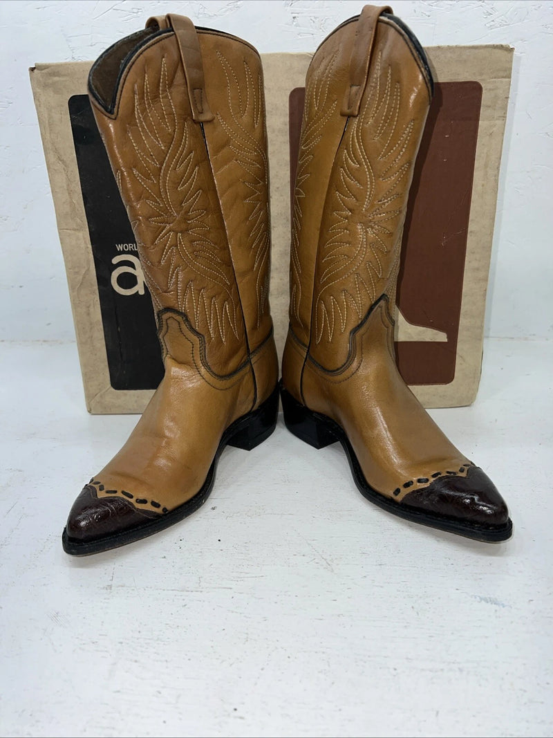 New Women’s Brown Acme Cowboy Boots. 666 6 A. 20-106
