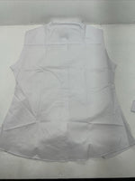 New Women’s White Tough1 Sleeveless English Riding Shirt Under Arm Vent. 42 G-23