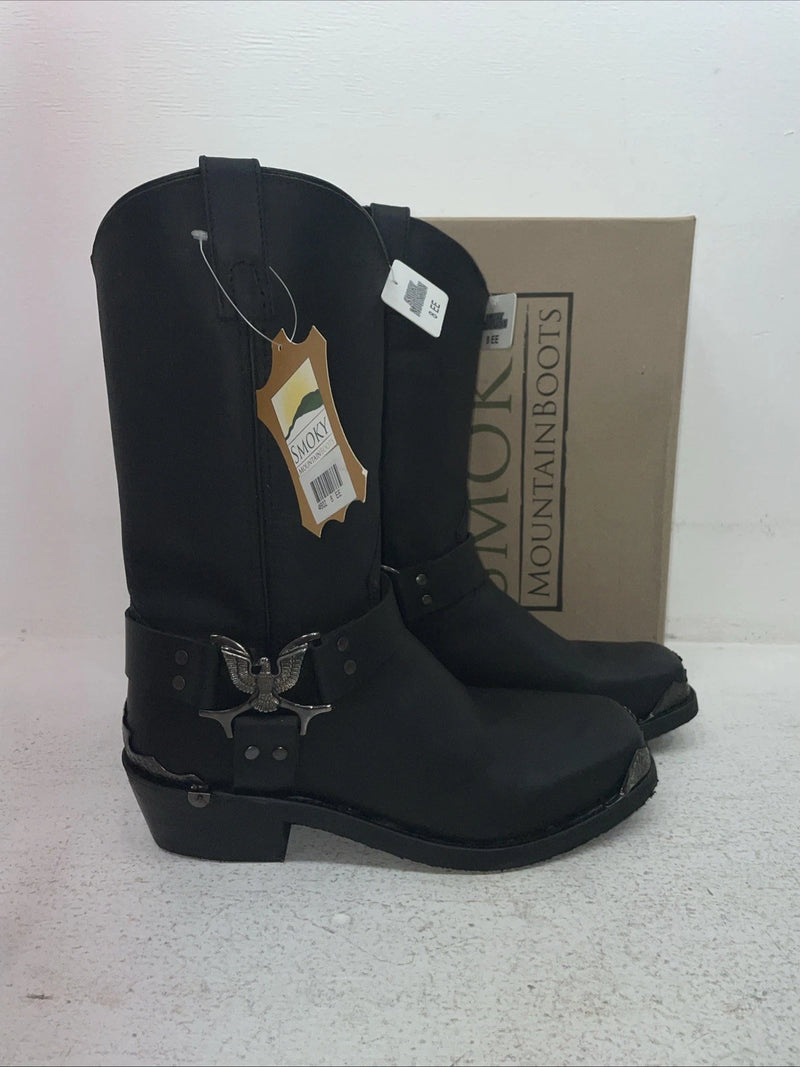 New Men’s Black Smoky Mountain Cowboy Boots. 4602 8 E E. 1-98