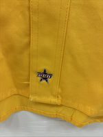 New Men’s Wrangler PBR Yellow Long Sleeve Button Up Medium K-44