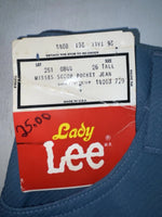 New Vintage Blue Lee Polyester Pants #2610844 SS-79
