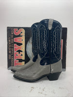 New Men’s Gray Texas Brand Cowboy Boots. 5502 10.5 10 1/2 D. 8-30