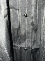 New Men’s Black Panhandle Slim Pearl Snap Long Sleeve Shirt. 14.5x33 S I-46