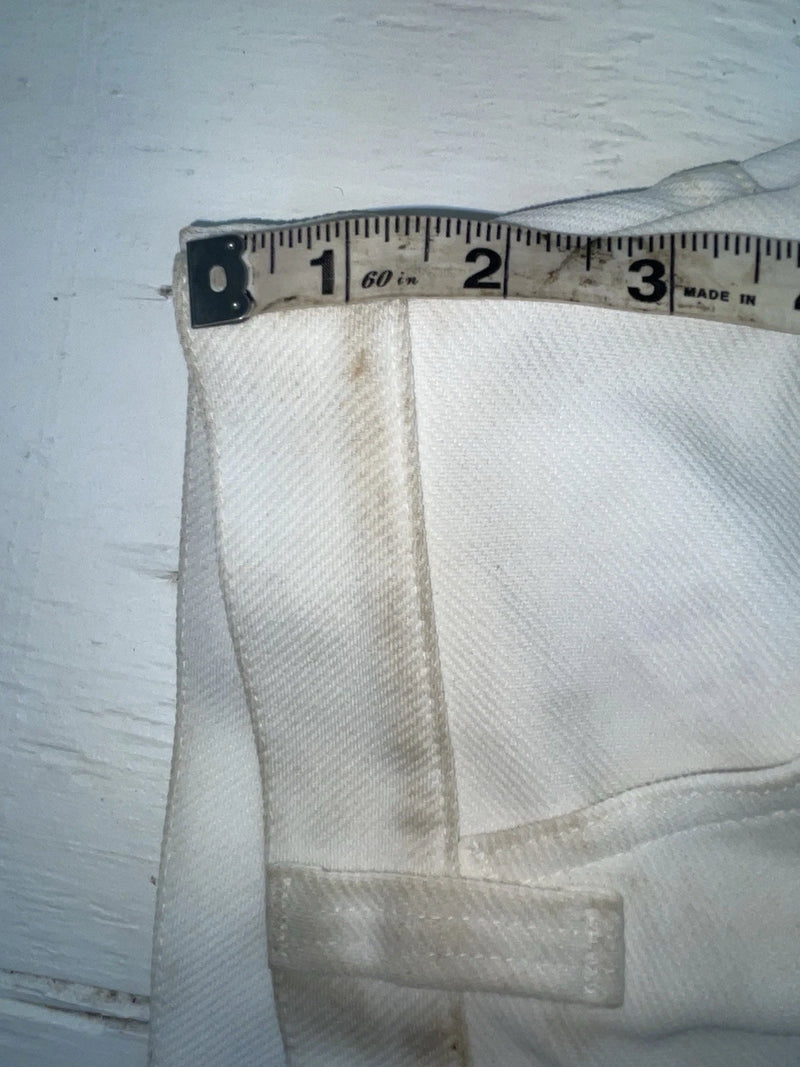 New Vintage White Lee Polyester Pants #2610810 VV-32
