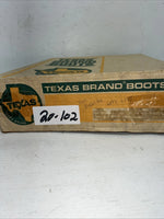 New Women’s Brown Texas Brand Cowboy Boots. L 195 6 M. 20-102