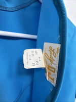 New Women’s Lady DJ Blue Sleeveless Half Zip Size 32 TT-88