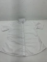 New Women’s White Tough 1 Comfort Riders Short Sleeve English Shirt. 34 G-57