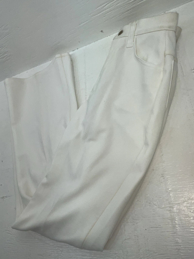 New Vintage White Lee Polyester Pants #261201 ZZ-30