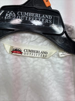 New Women’s Cumberland White Cheetah Print Long Sleeve Pearl Snap Medium LL-65