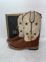 New Children’s Brown DBL Barrel Cowboy Boots. 4451402 13. 2-108