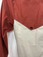 New Kids Cowboy Threads Tan Orange Long Sleeve Button Up Size 16 DD-81