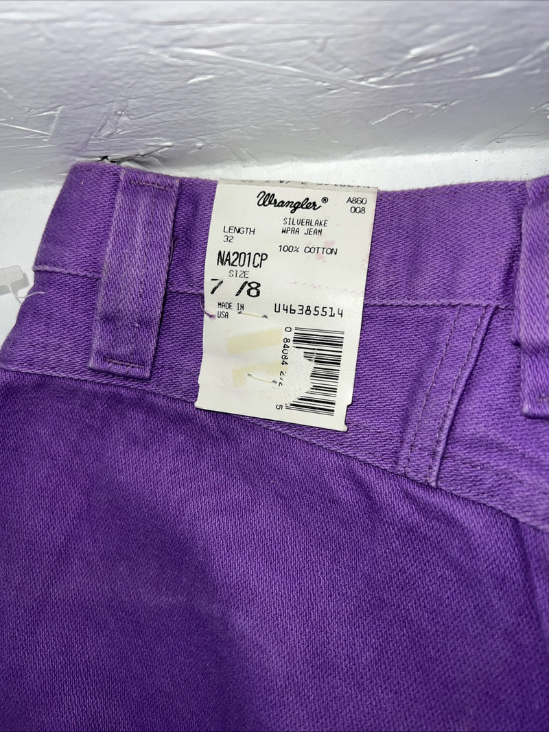 New Women’s Purple Wrangler Silverlake Denim Jeans. 7/8x32 O-3