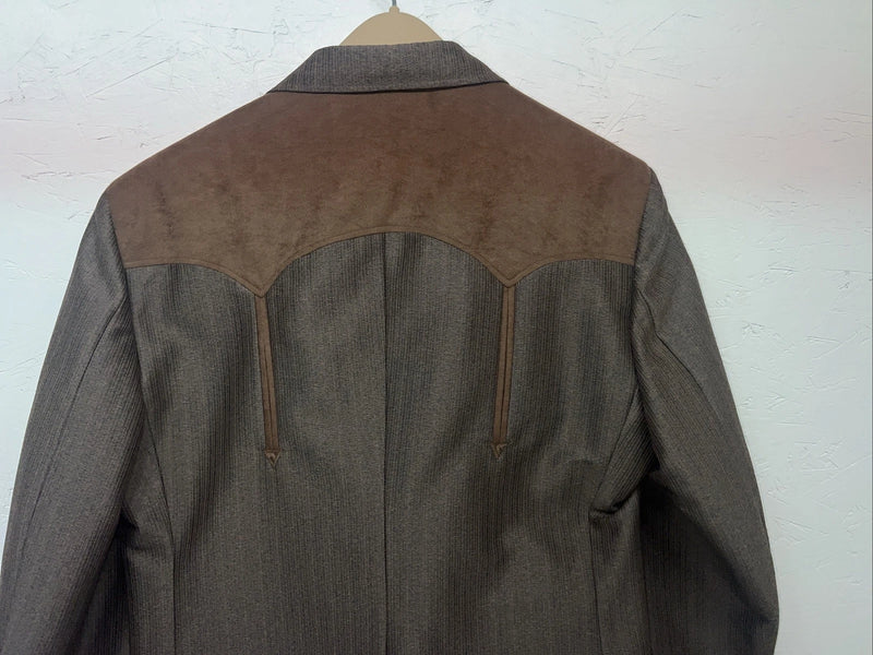 New Men’s Circle S Brown Suit Jacket 40 #25832 II-603