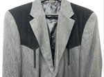 New Men’s Circle S Gray Suit Jacket 52L #24244 V-600