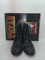 New Men’s Grey Lace Up Texas Brand Cowboy Boots. 8852 9 E E. 4-29