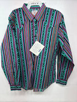 New Women’s Country Charmers Multicolor Long Sleeve Pearl Snap XL II-57