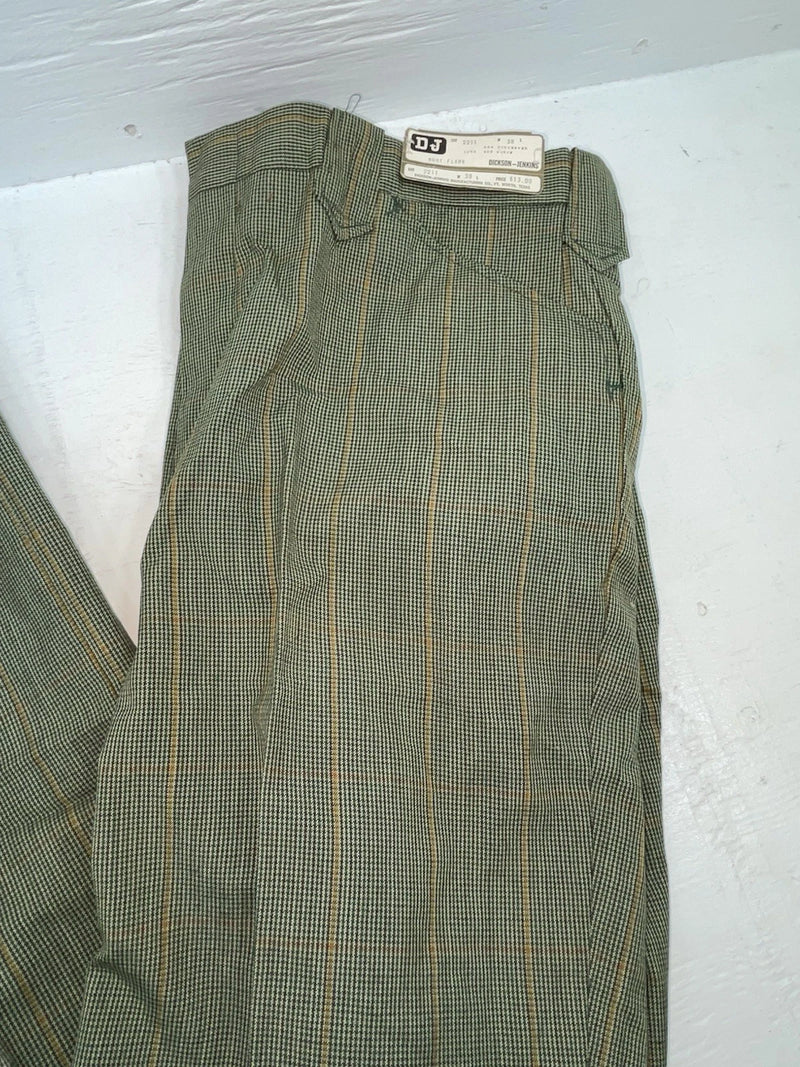New Vintage Green Dickson Jenkins Polyester Pants #2211 XX-96