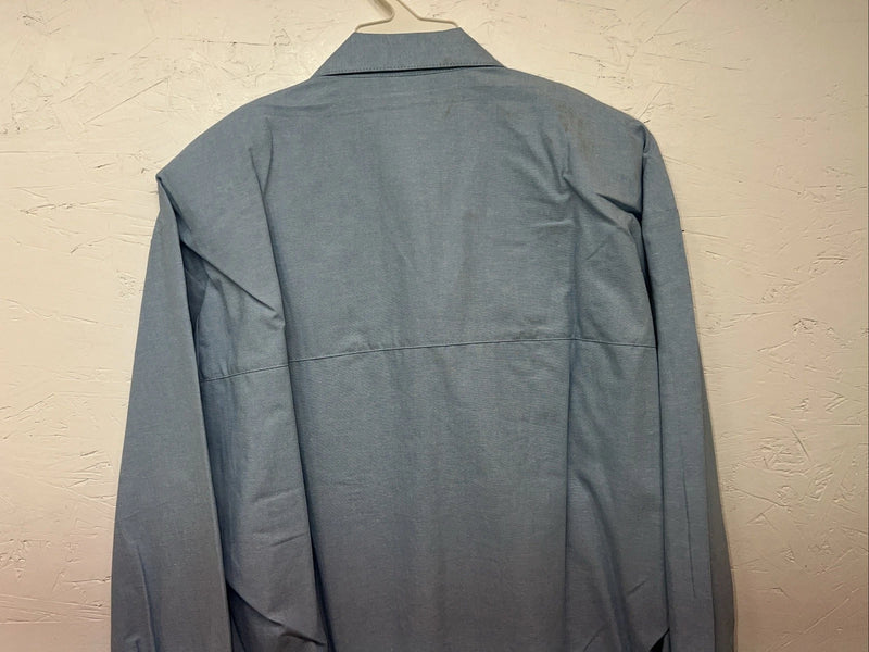 New Women’s Cricket By The Creek Blue Long Sleeve Button Up Shirt M 3C-40
