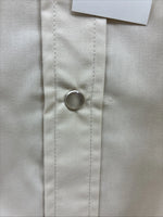 New Men’s ELY cattleman Tan Simple Short Sleeve Pearl Snap 18 2XL H-31