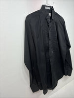 New Chaplin Black Long Sleeve Bottom Up English Shirt Small DD-139