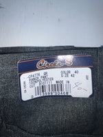 New Vintage Black Circle S Polyester Pants #CP4776 OO-14