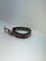 New Brown Genuine Leather Dos Amigos Beaded 26” Belt #AM486L Z-65