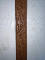 New Brown Genuine Leather Tooled 34” Belt #SR502 Z-115