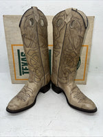 New Women’s Tan Texas Brand Cowboy Boots. L 199 6.5 6 1/2 M. 19-97