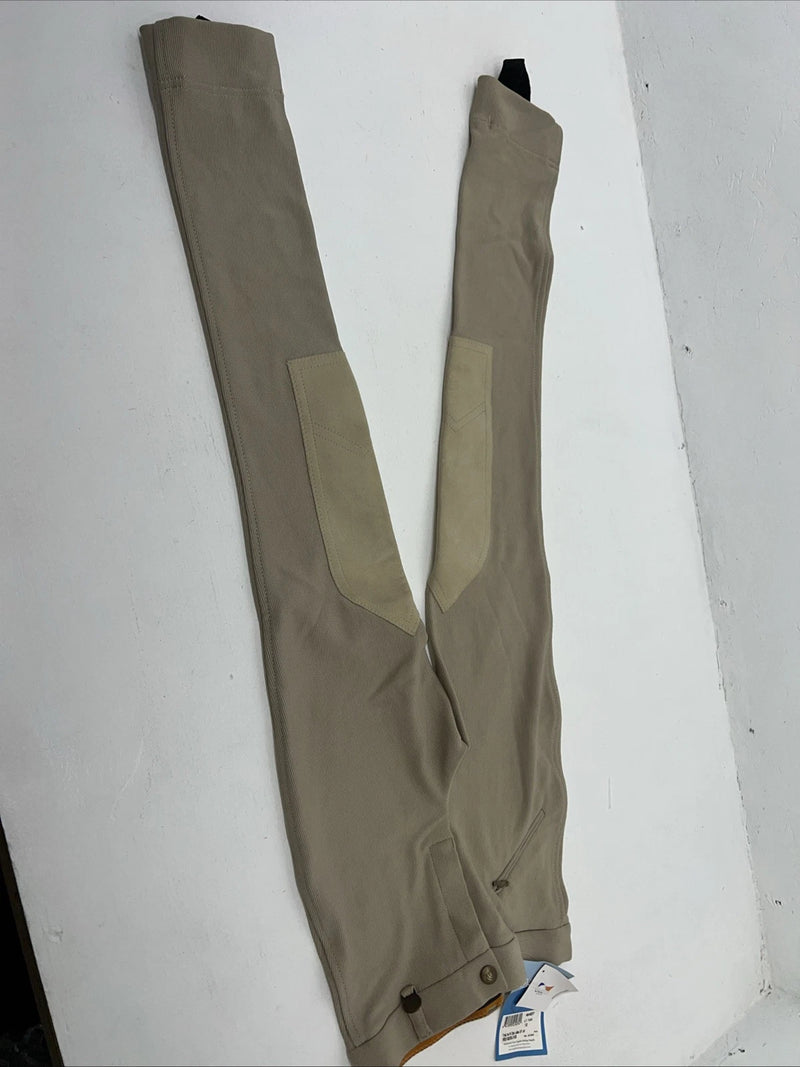 New Children’s Tan Ovation Fineline Knee Patch English Pants. 12 464837 D-49