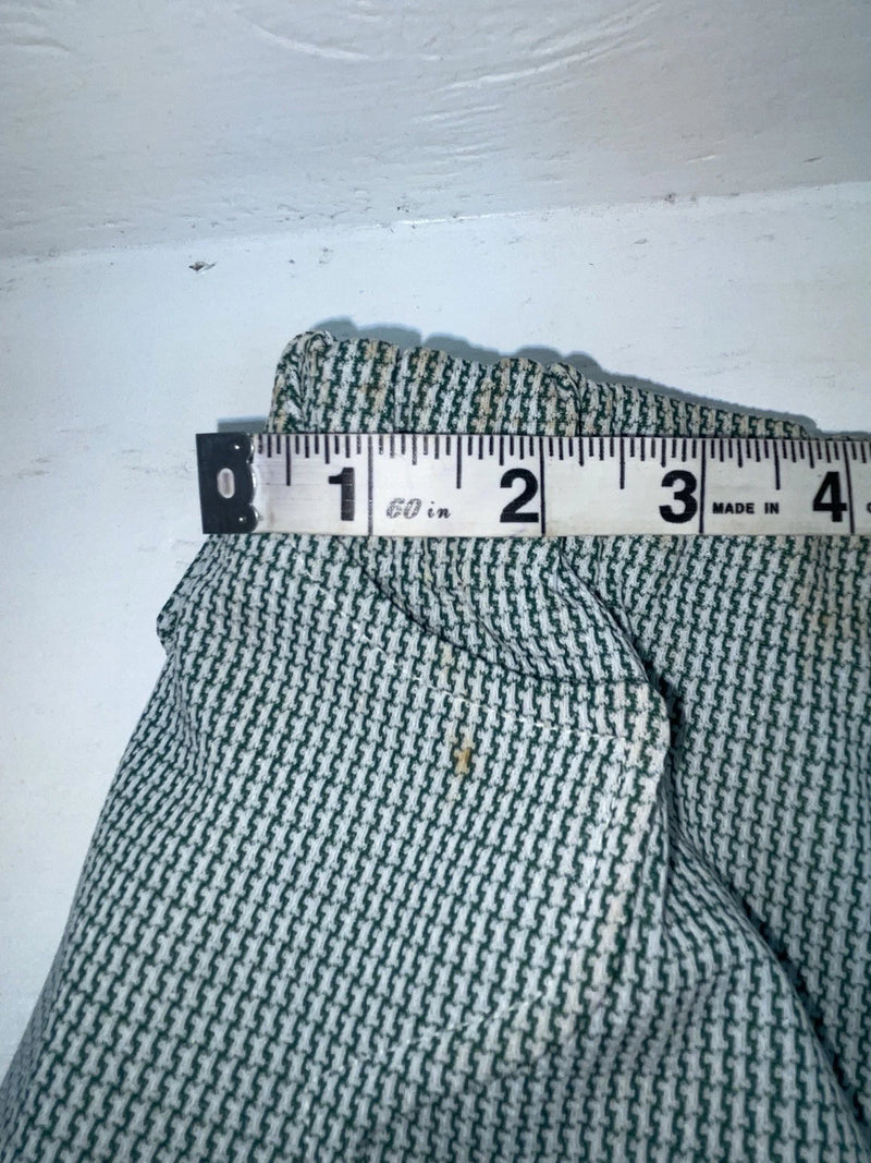 New Vintage Green Checkered Dickson Jenkins Polyester Pants #535 ZZ-63